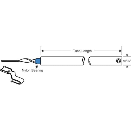 Strybuc 18in CLIP ON 5/8 NON TILT BAL 85M-18B-2